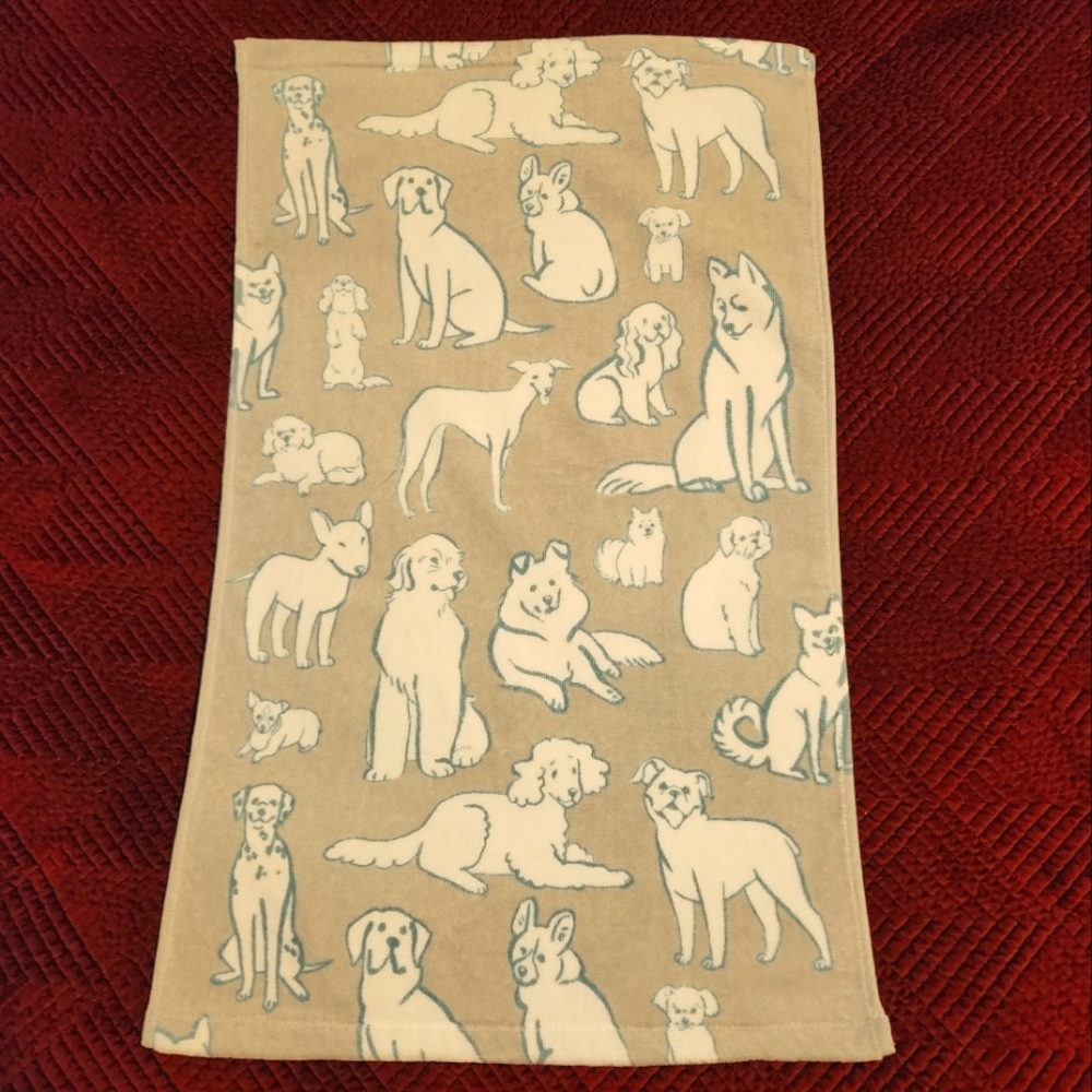 Ellen DeGeneres Hand Drawn Dogs Hand Towel